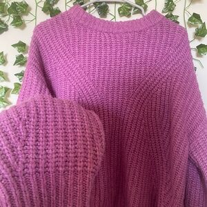Purple Knit Sweater